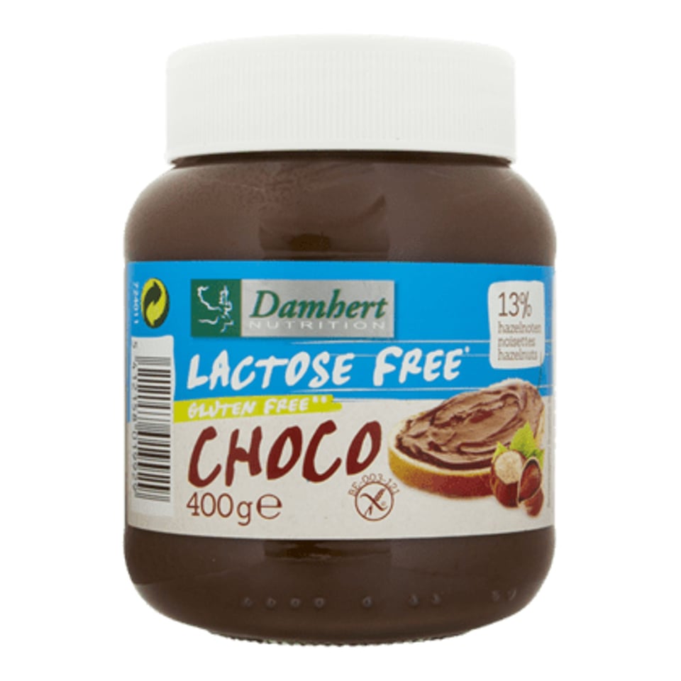 Damhert Lactosevrije Glutenvrije Chocopasta