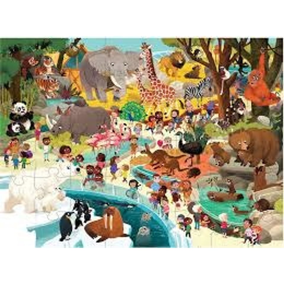 Crocodile Creek Puzzle Day at the Zoo 48 Stukjes 4+