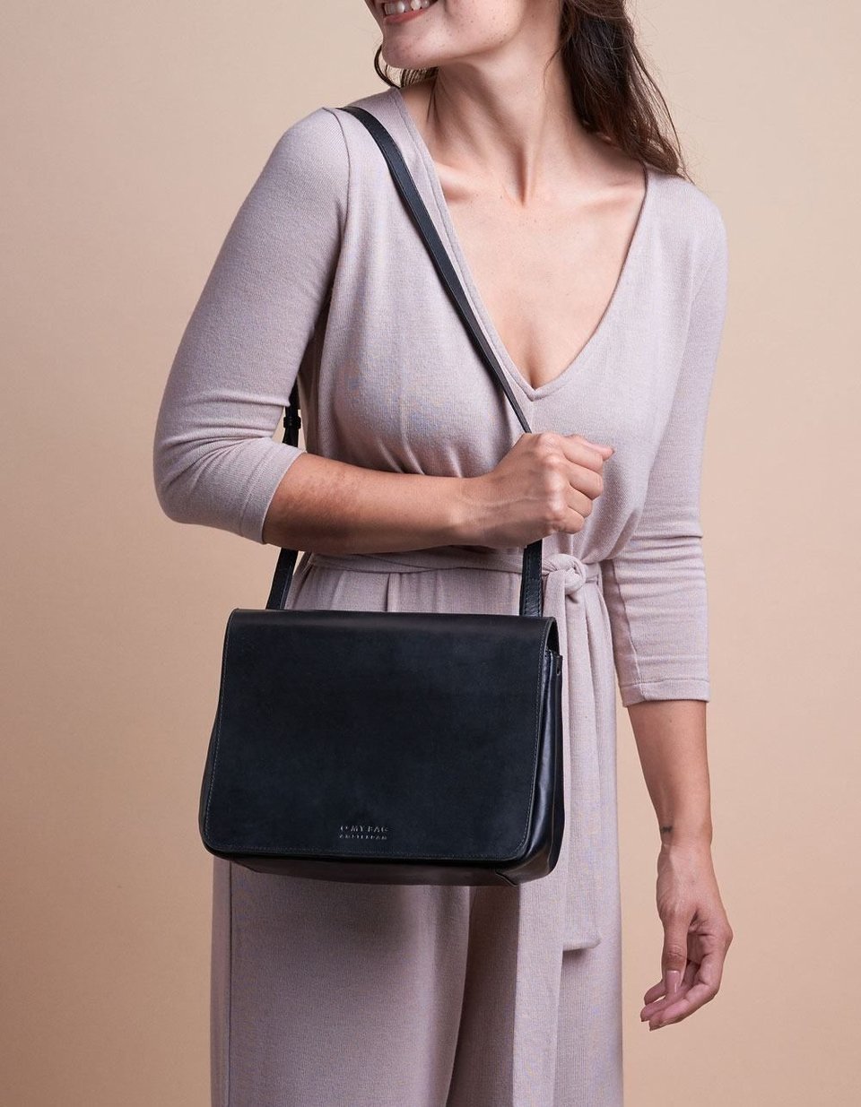 O My Bag The Lucy Bag - Eco Black Classic Leather