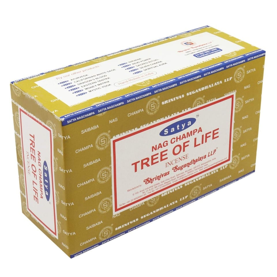 Satya Nag Champa Tree Of Life Incense Sticks