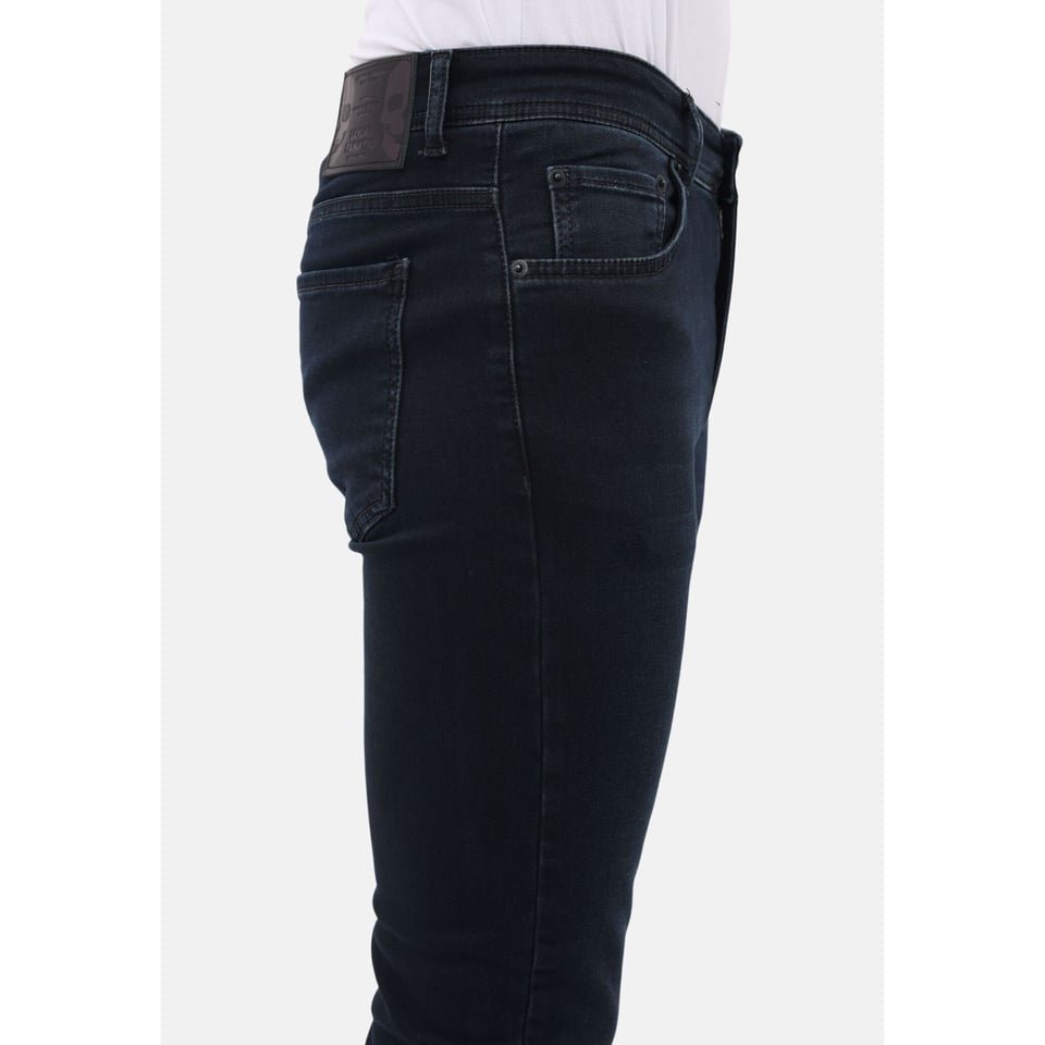 Spijkerbroek Heren Volwassenen - Heren Jeans Regular Fit Stretch - MM-R-14 - Donker Blauw