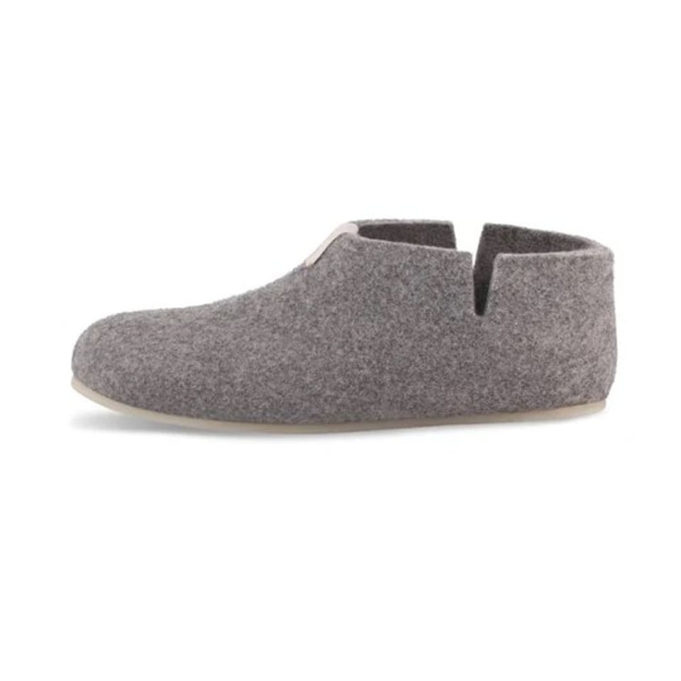 Lisa Light Grey, Wollen Pantoffel