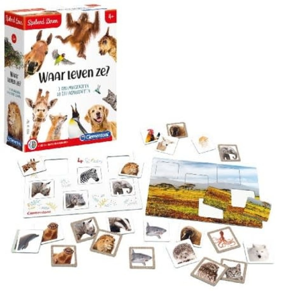 Clementoni Spelend Leren Dierenbingo 65 Dlg 4+