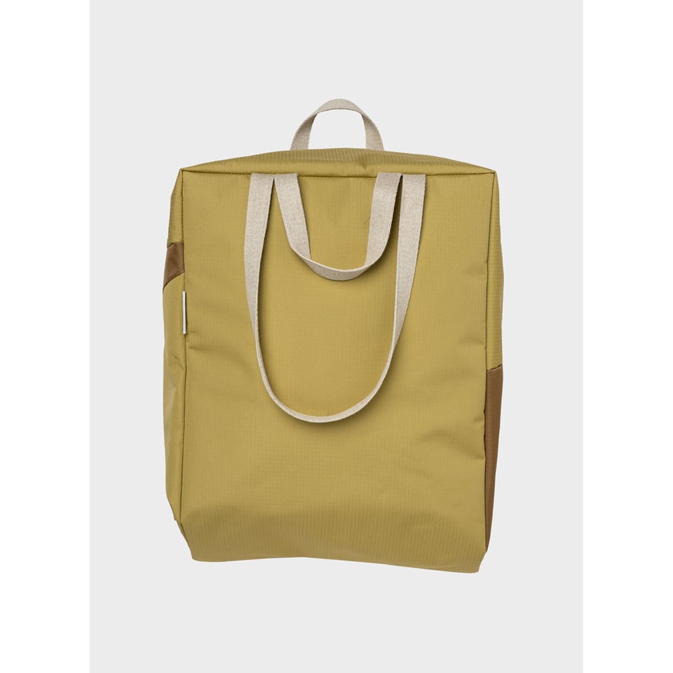 SUSAN BIJL Tote Bag Moss & Camel L