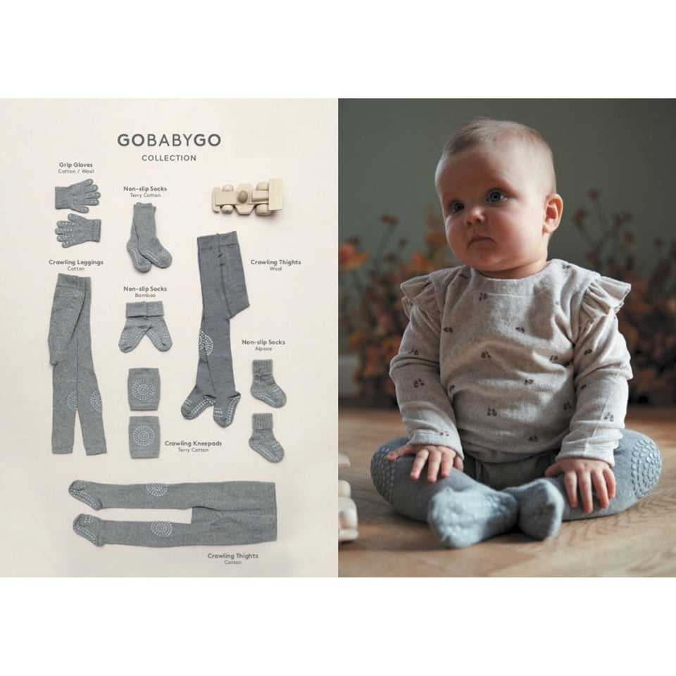 gobabygo antislipmaillot dusty blue