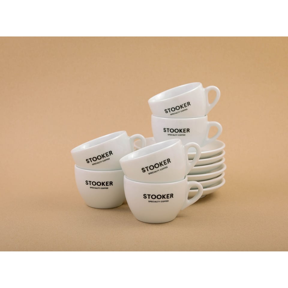 Stooker Cappuccino kop en schotel