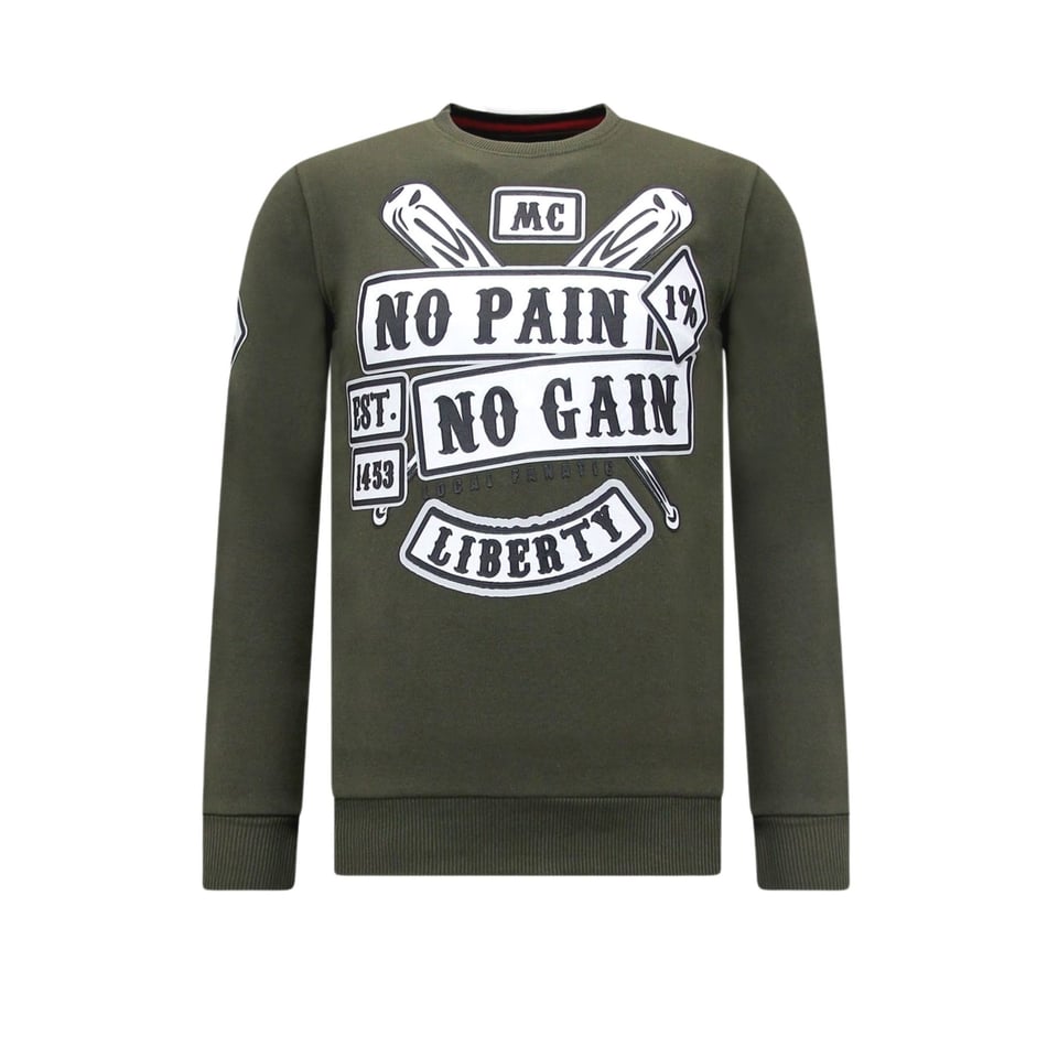 Heren Sweater Met Print - Sons of Anarchy - Groen