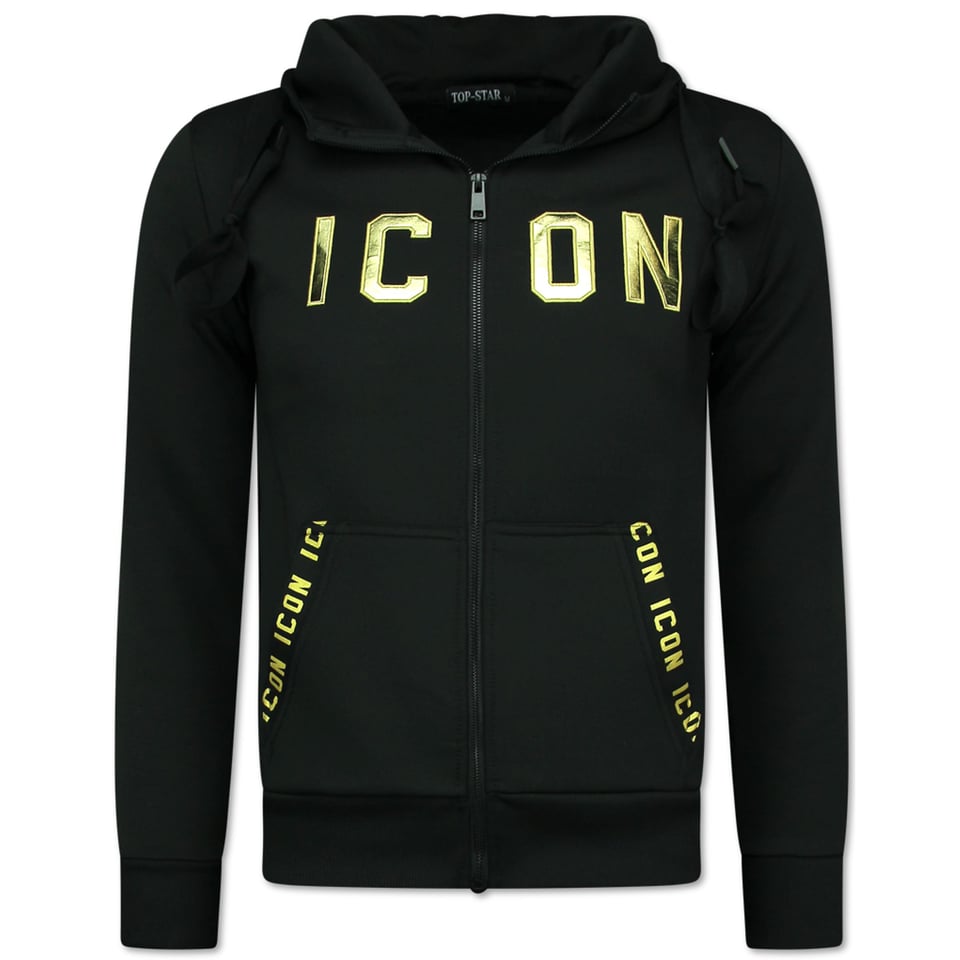 Joggingpak ICON - Trainingspakken Heren - ICON Huispak Heren - 11575 - Zwart/ Goud