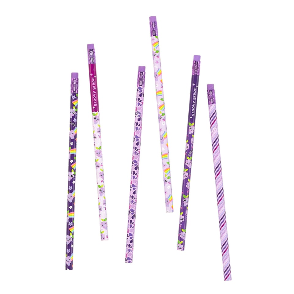 Ooly - Lil Juicy Scented Graphite Pencils- Set of 6 - Grape