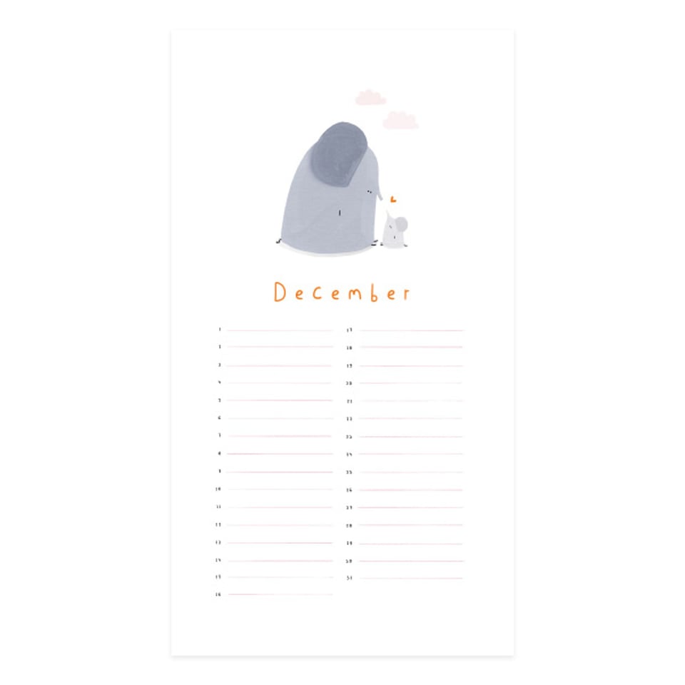 Verjaardagskalender Klein Liefs Kring