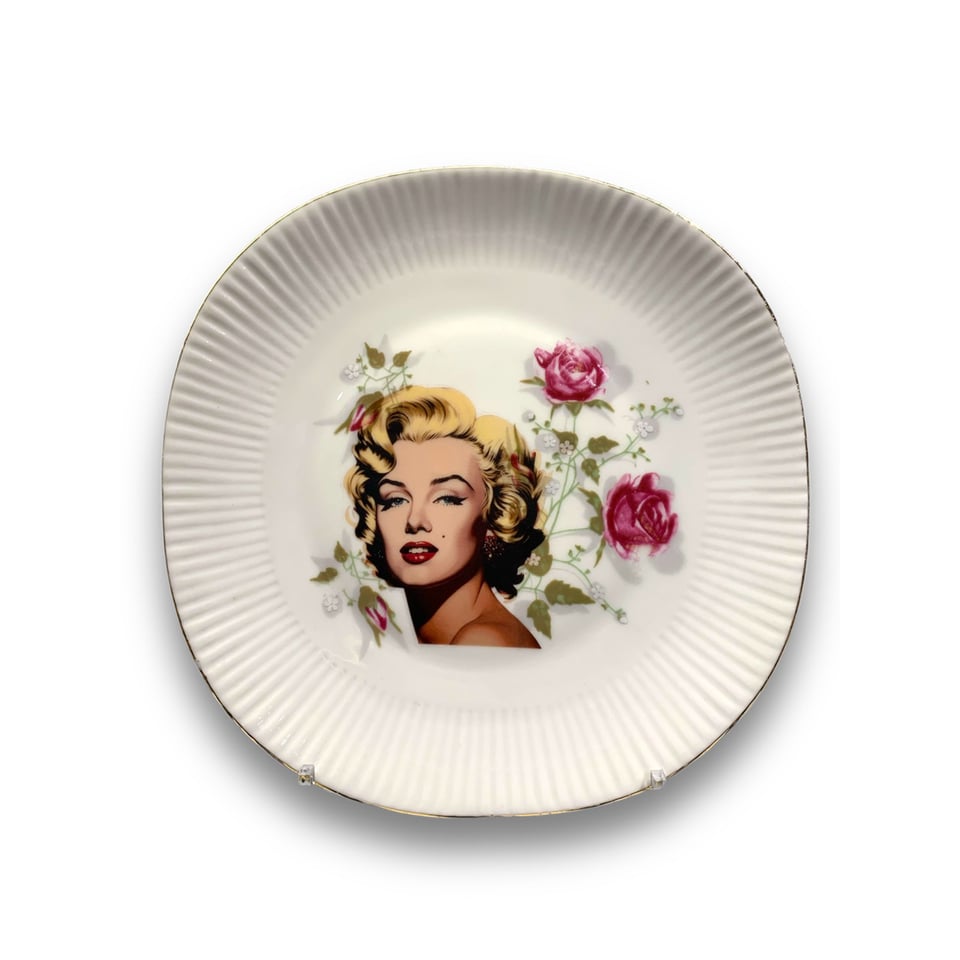 Marilyn Monroe Vintage Bordje Bloemen