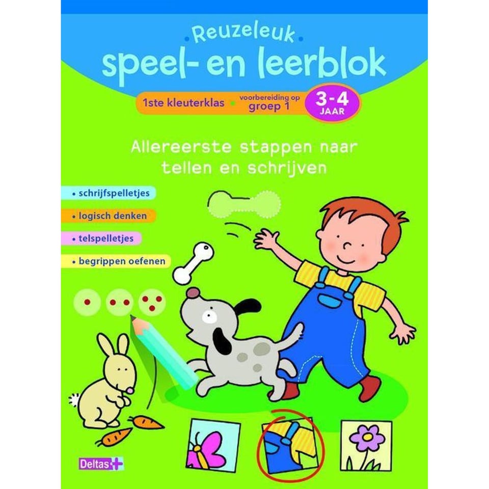 Reuzeleuk Speel- en Leerblok Tellen en Schrijven (3-4 j.)