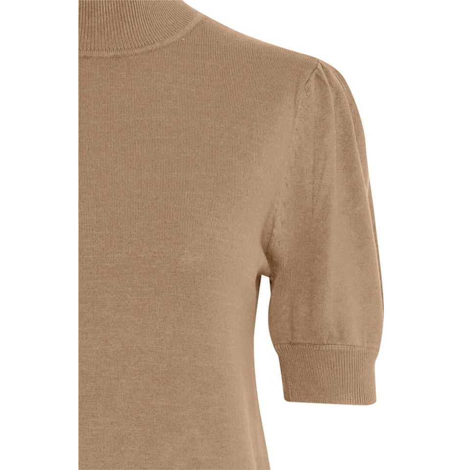 Basis shortsleeve Knit - Beige melange