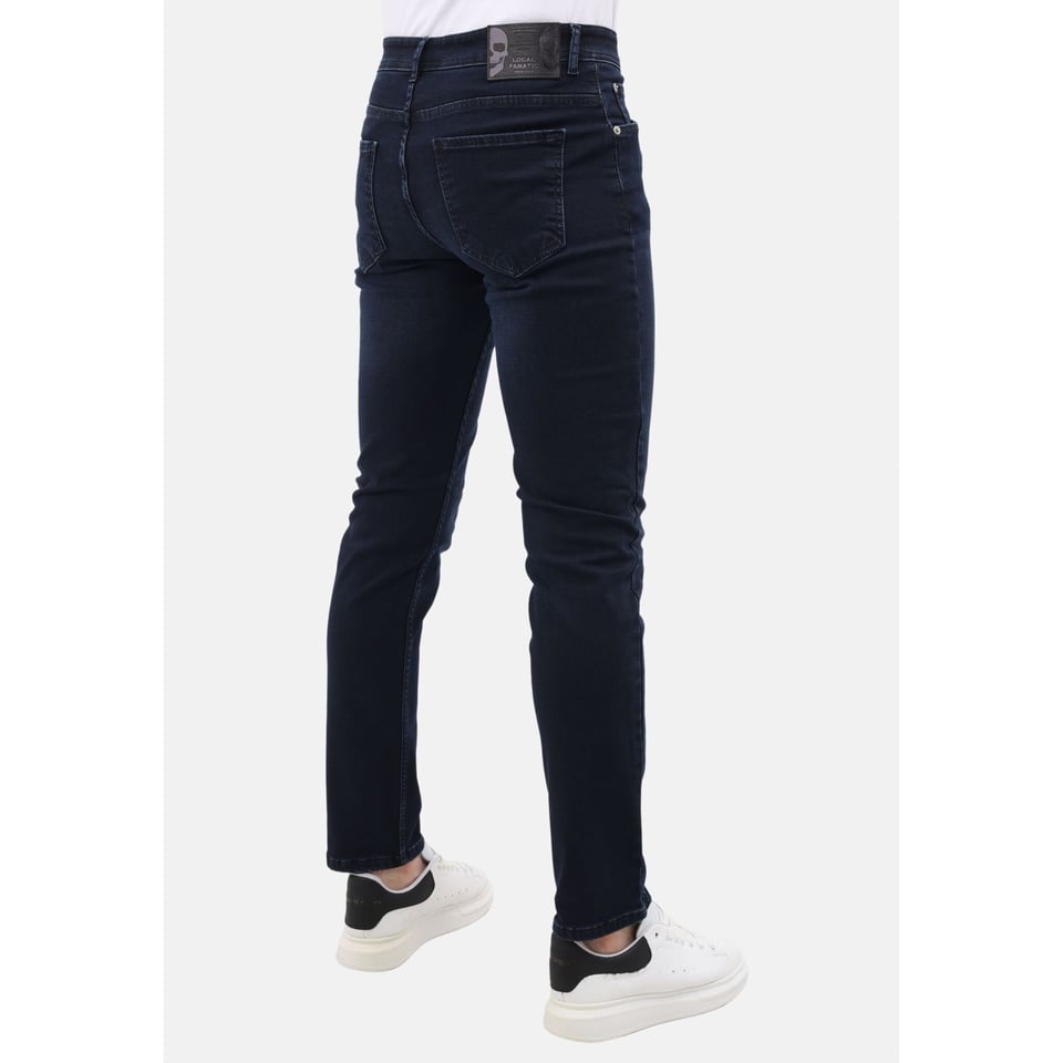 Heren Spijkerbroek - Regular Fit - Jeans Stretch - MM-R-13 - Donker Blauw