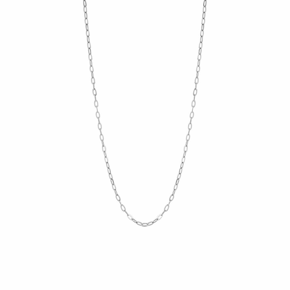 Silver Necklace with Short Link