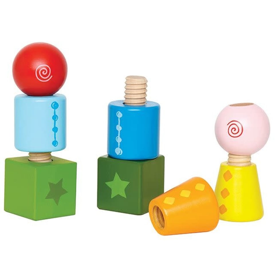 Hape Twist & Turnables Schroefblokken 8 Delig 2+