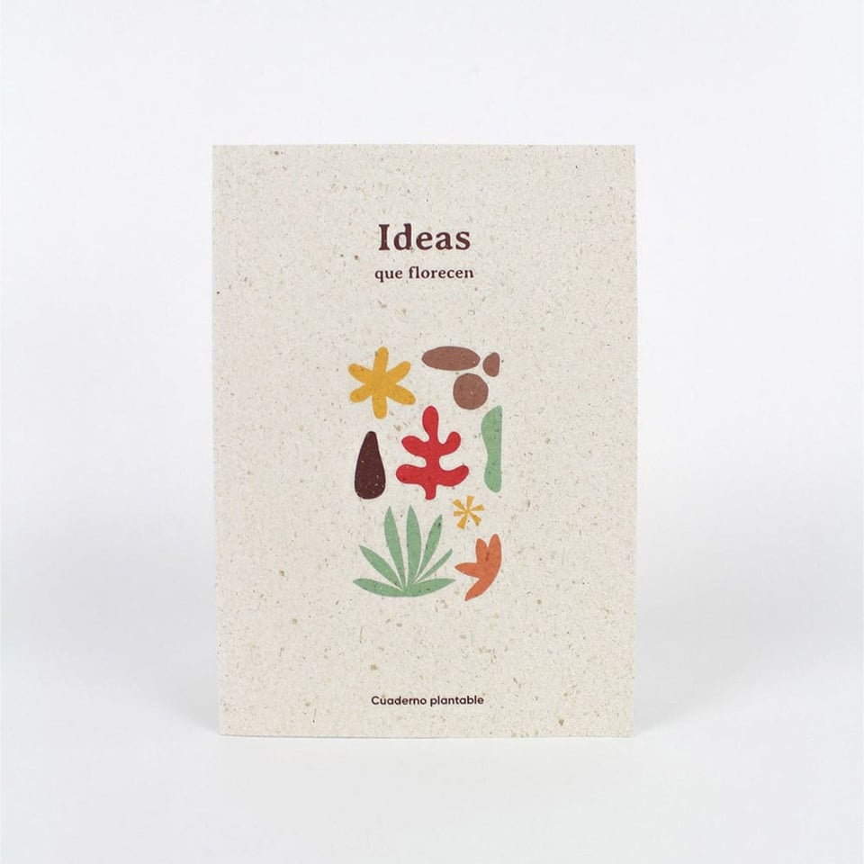 Plantable notebook - carrot and celosia