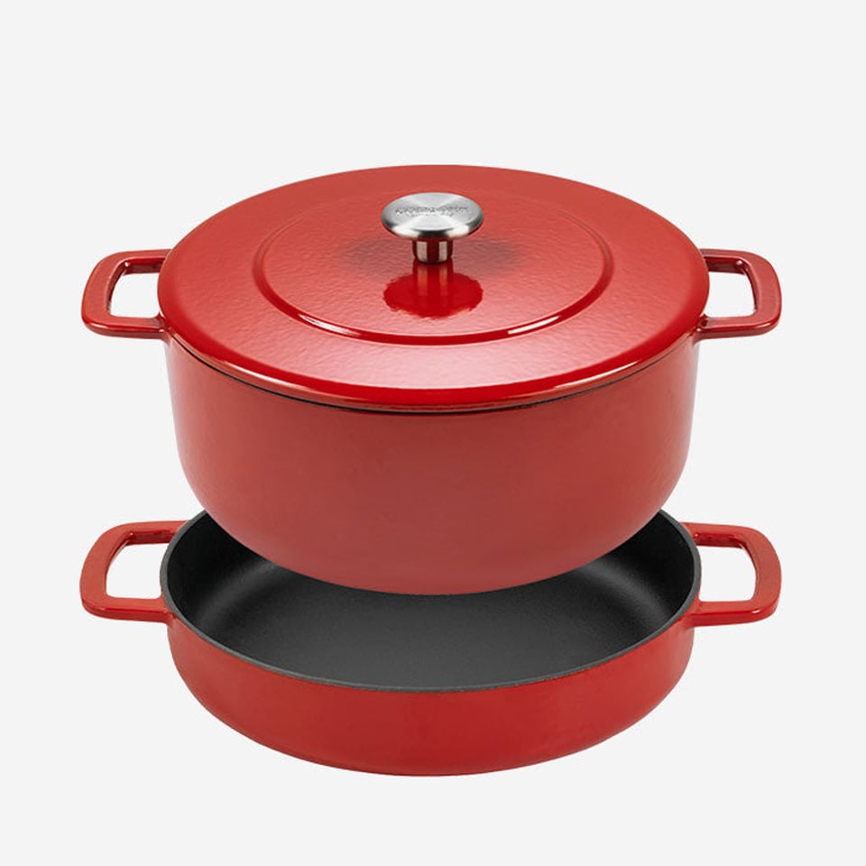 Combideal Dutch Oven + Sous chef pan Combekk - gerecycled