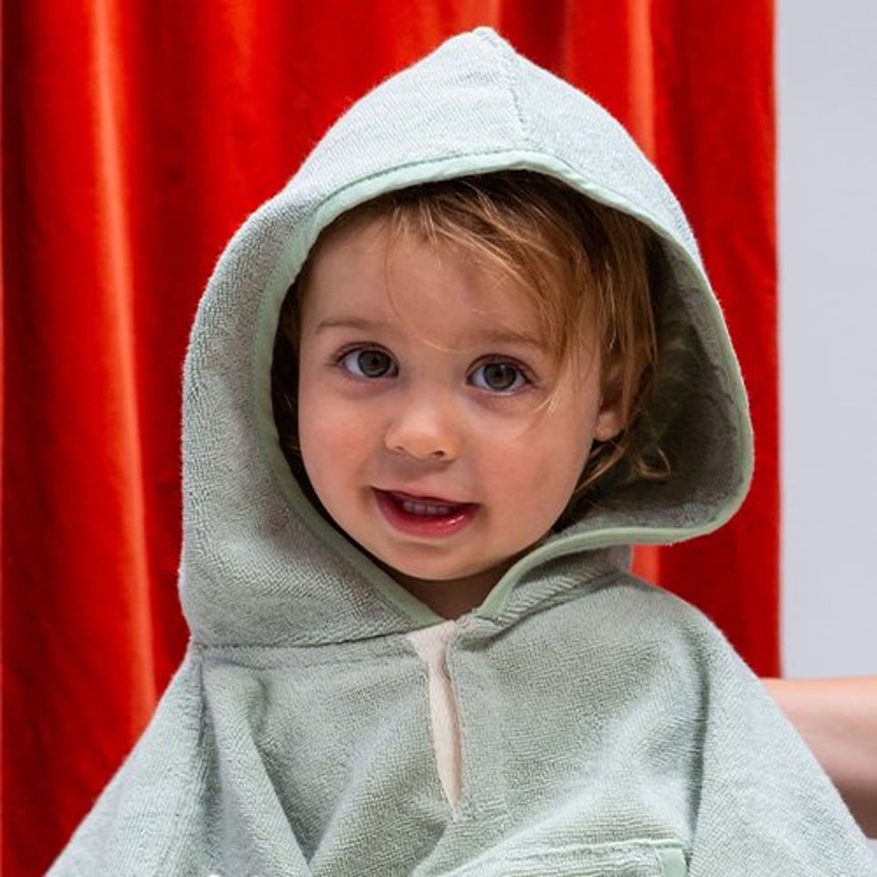 Peuter Poncho biokatoen - met logo mogelijk