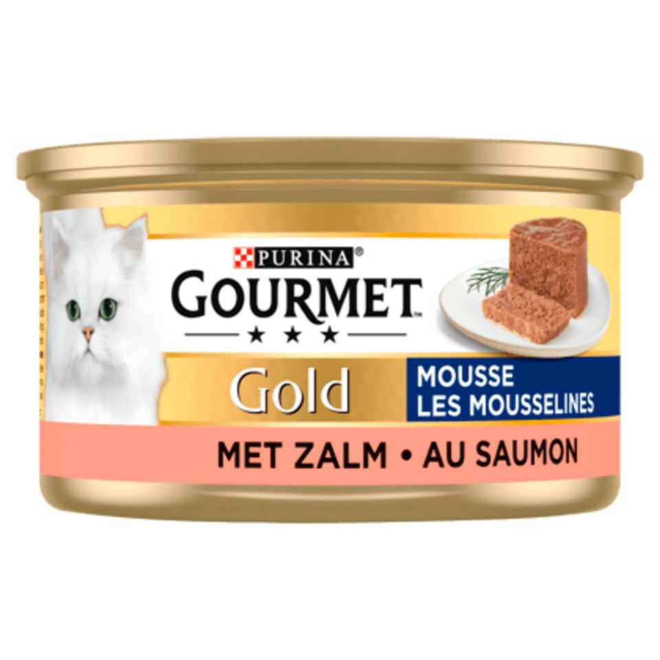 Gourmet Gold Mousse Kattenvoer Nat Met Zalm