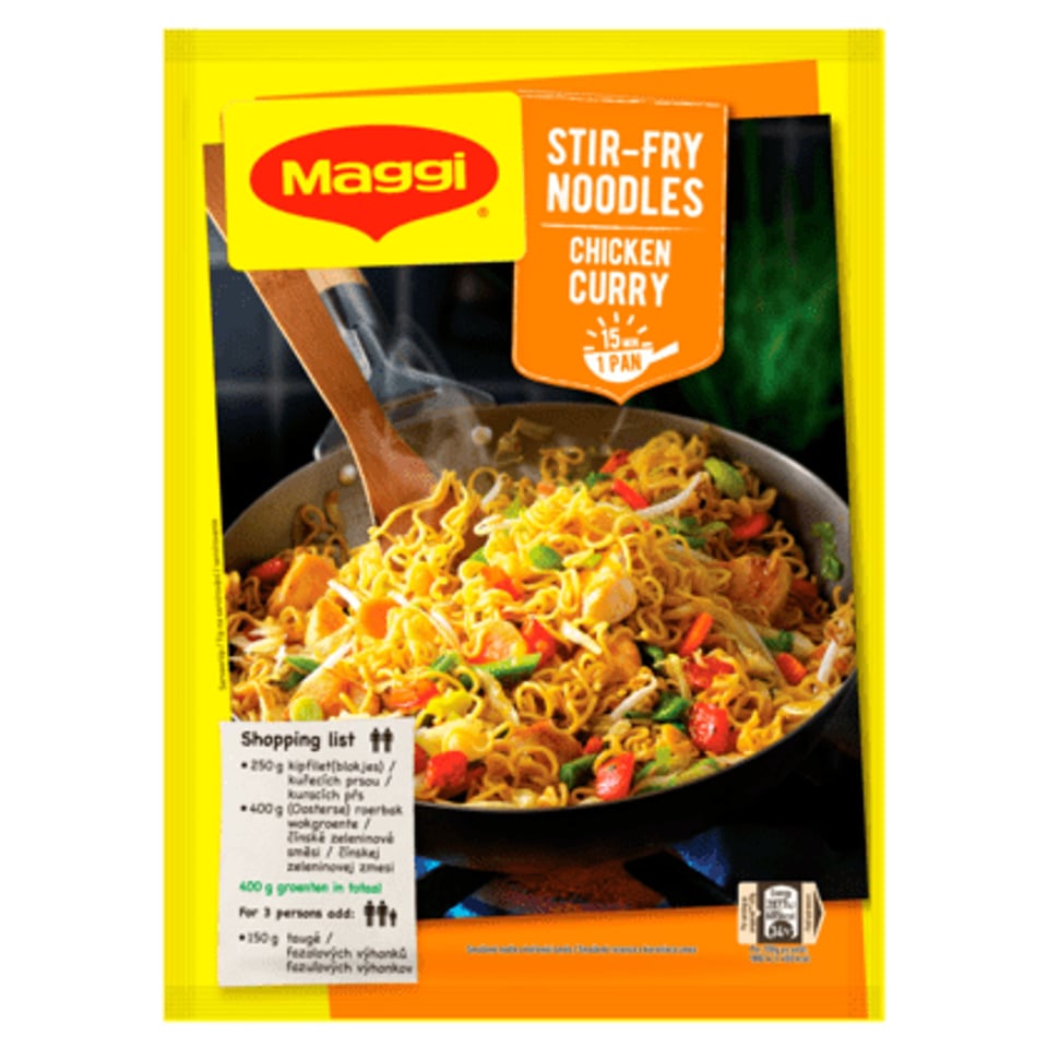 Maggi Roerbaknoedels Kip Kerrie