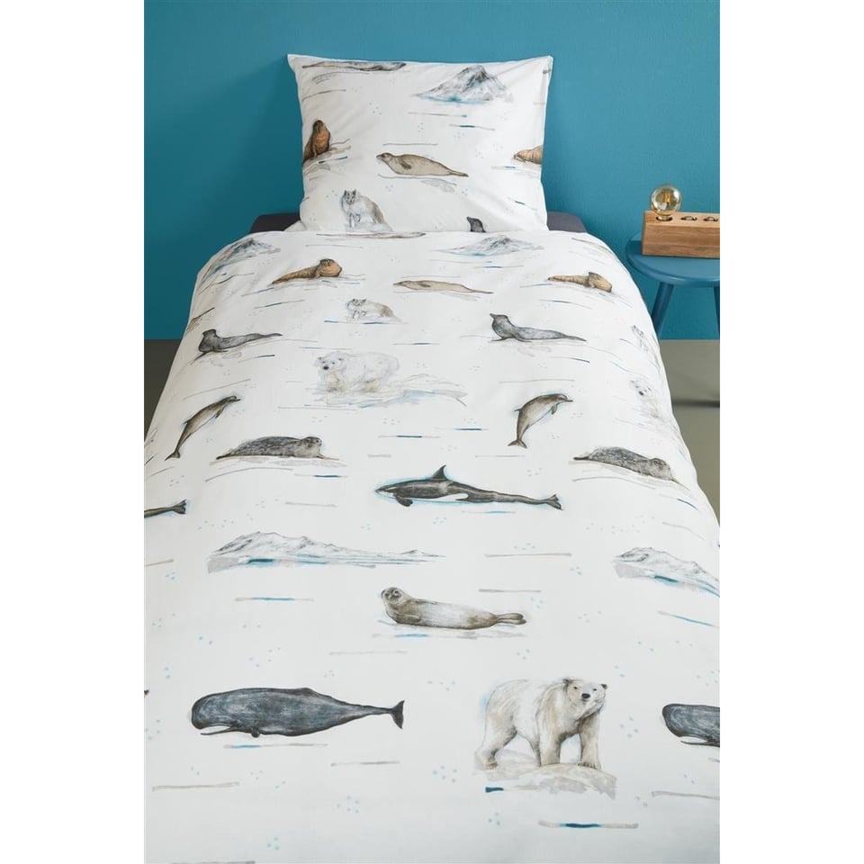 Dekbedovertrek Beddinghouse Polar Animals Grey