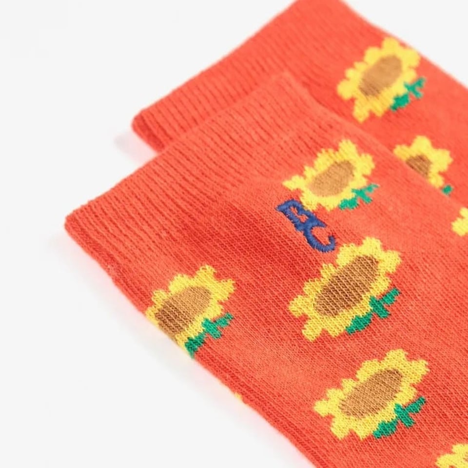 Bobo Choses Sunflower All Over Short Socks