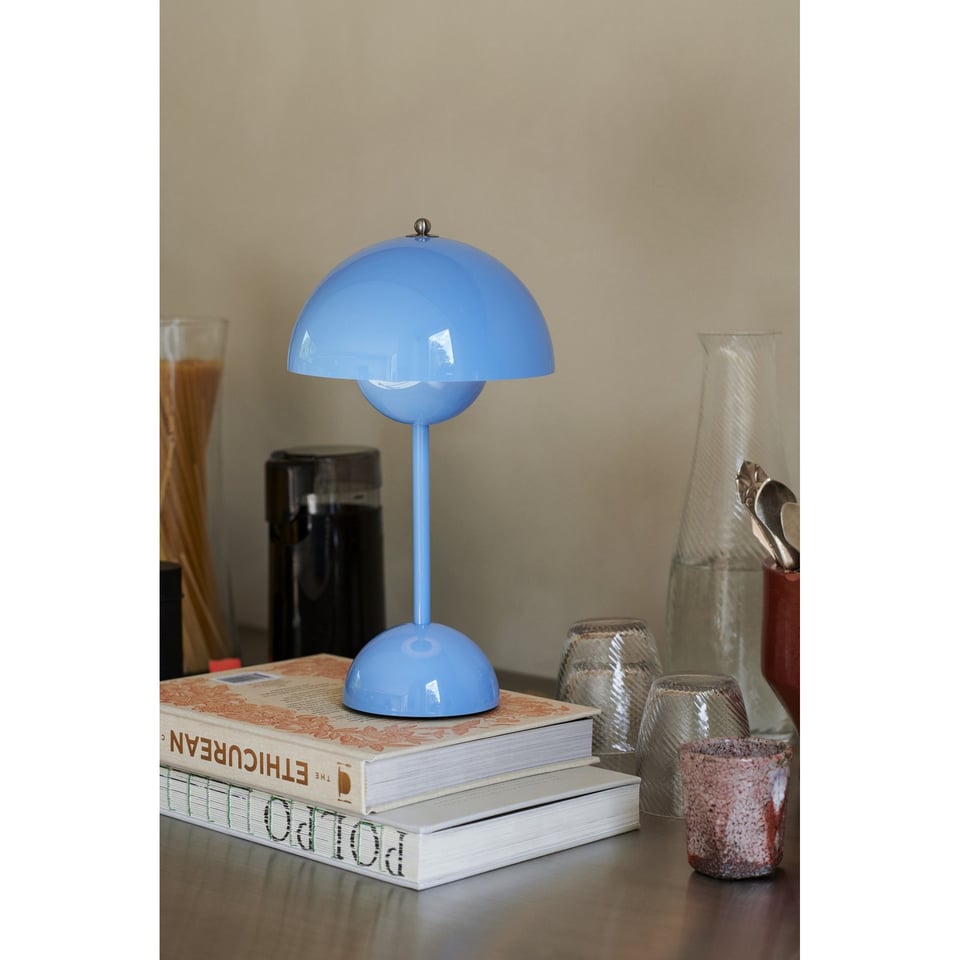 Lamp Flower Pot Blauw