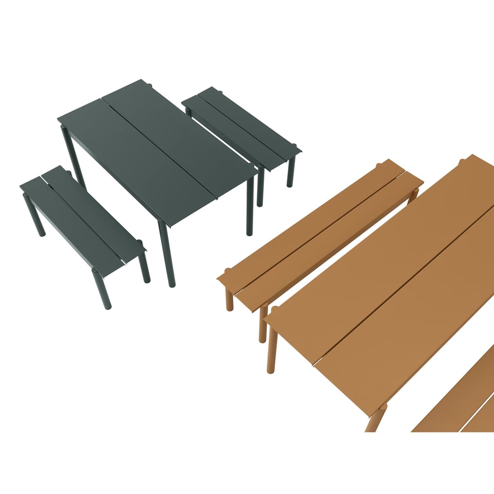 Muuto Linear Steel Table 200 X 75 Cm Black