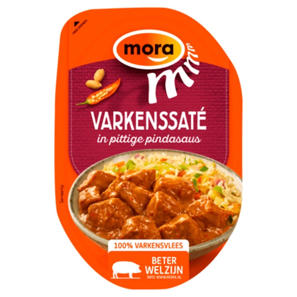 Mora Varkenssaté in Pittige Pindasaus