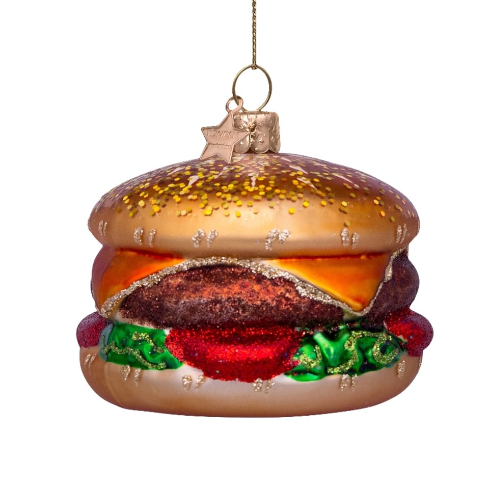 Vondels Kerstbal Multi Color Hamburger