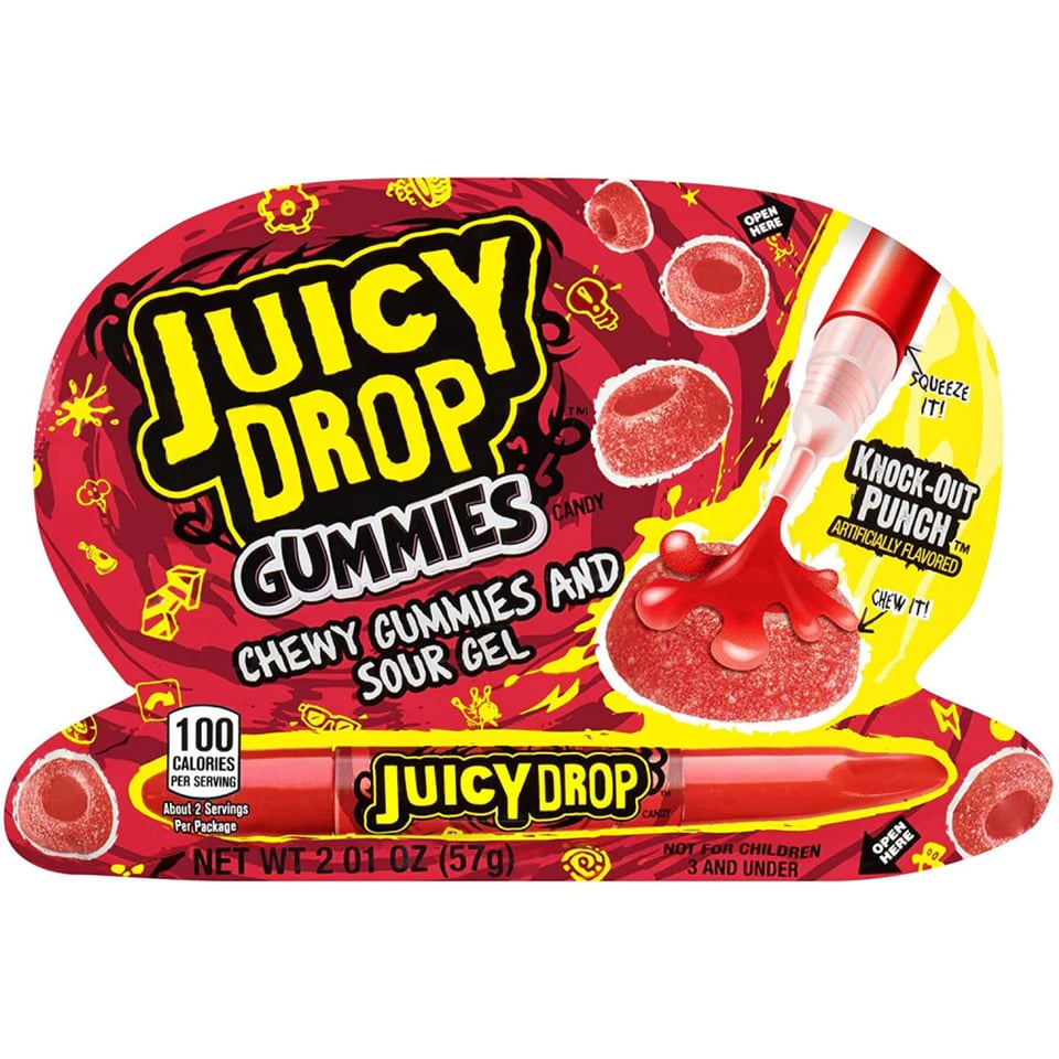 Juicy Drop Gummies And Sour Gel 57G