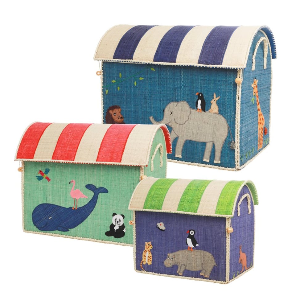 Rice Opbergmand Medium Walvis