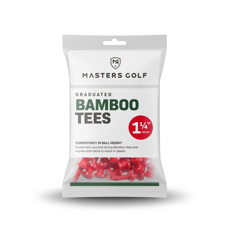 Masters Golf BAMBOO TEES 32 mm Rood - ROOD