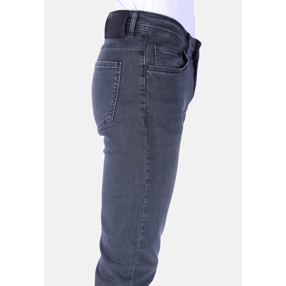 Heren Super Stretch Denim Regular Fit - DP55 - Grijs/Groen