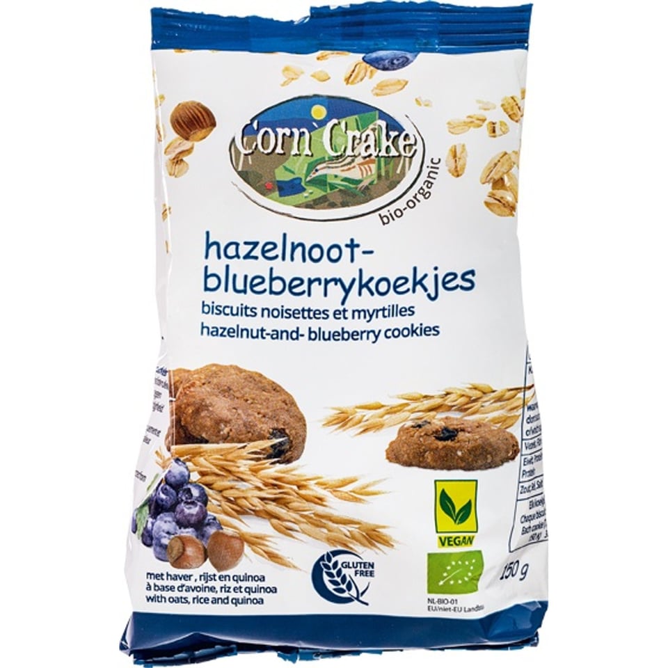 Hazelnoot-Blueberrykoekjes