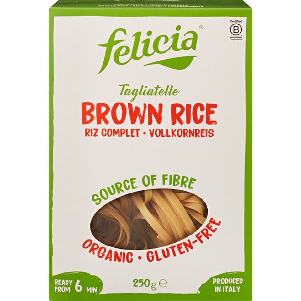 Felicia Glutenvrije Bruine Rijst Tagliatelle 250g