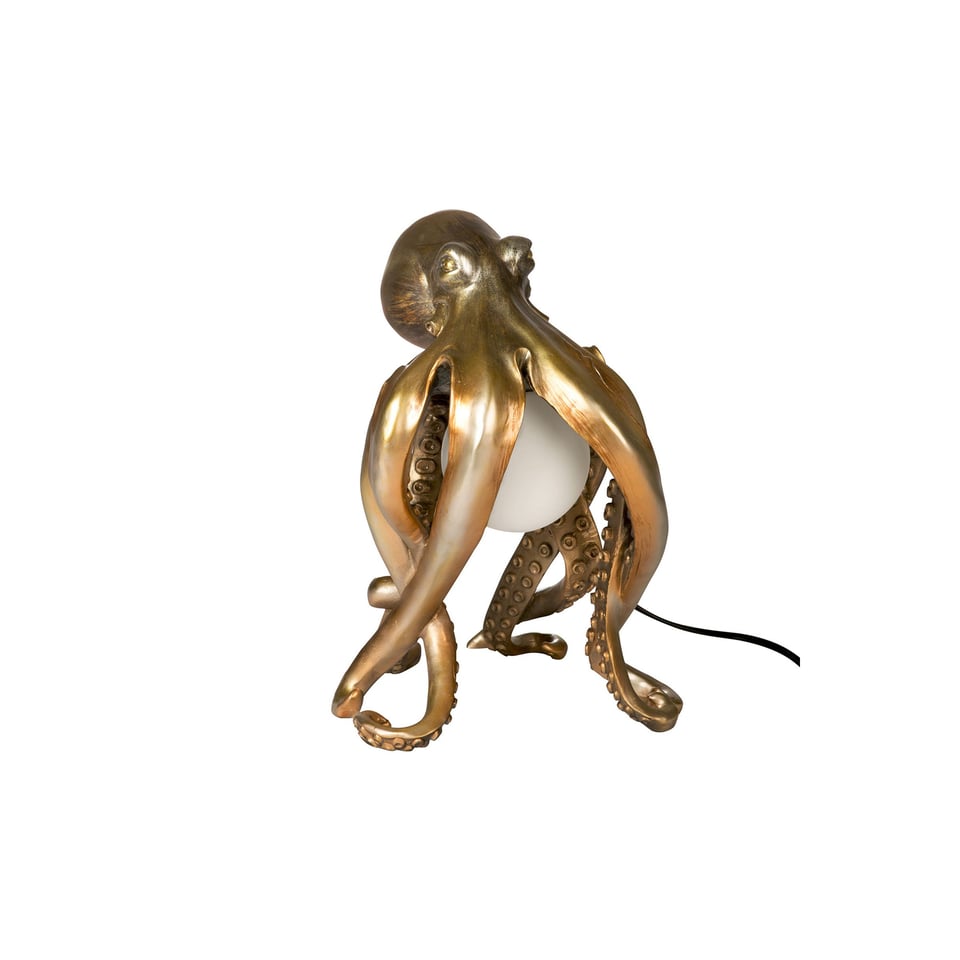 Octopus Lamp Goud