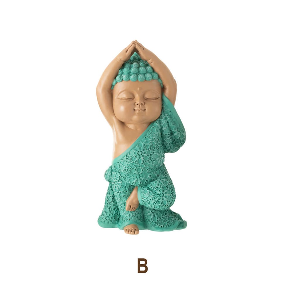 Beeldje Boeddha Grappig 13x20cm 2 Kleuren 3 Vormen