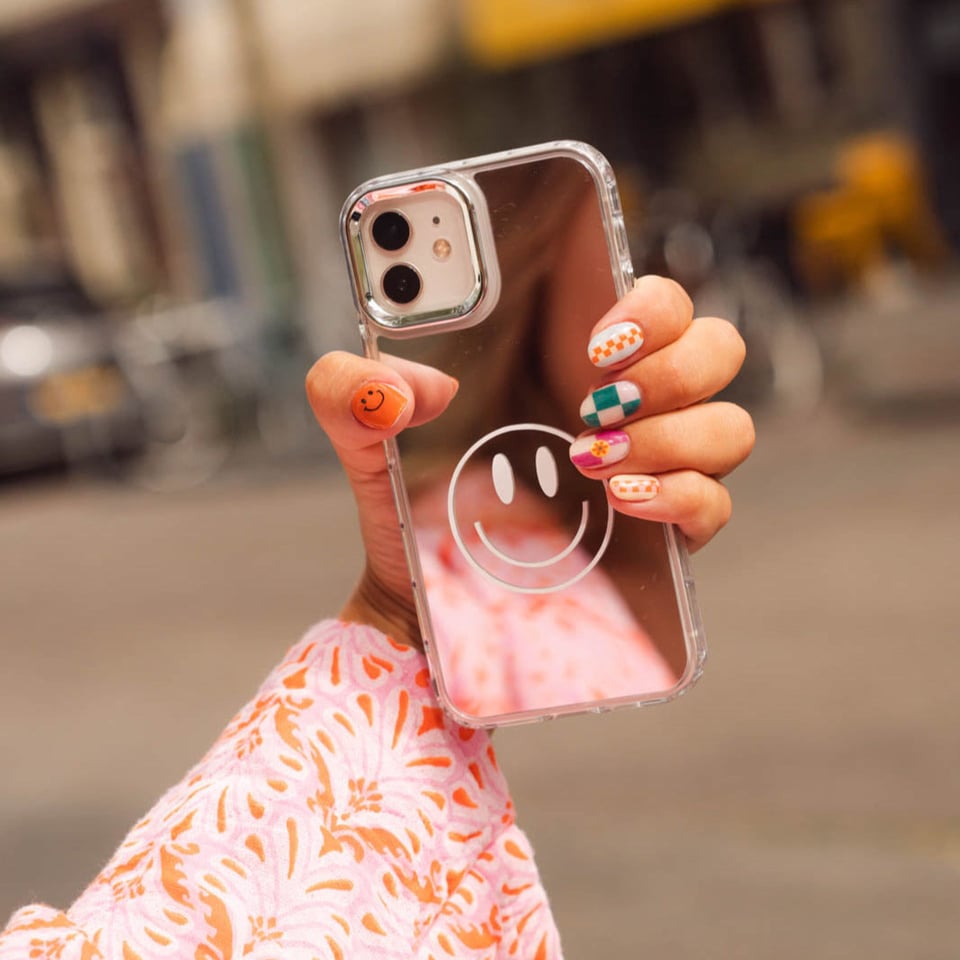 Smiley iPhone hoesje  Mirror case