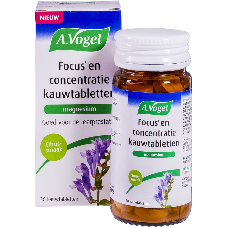 Focus en Concentratie Kauwtabletten