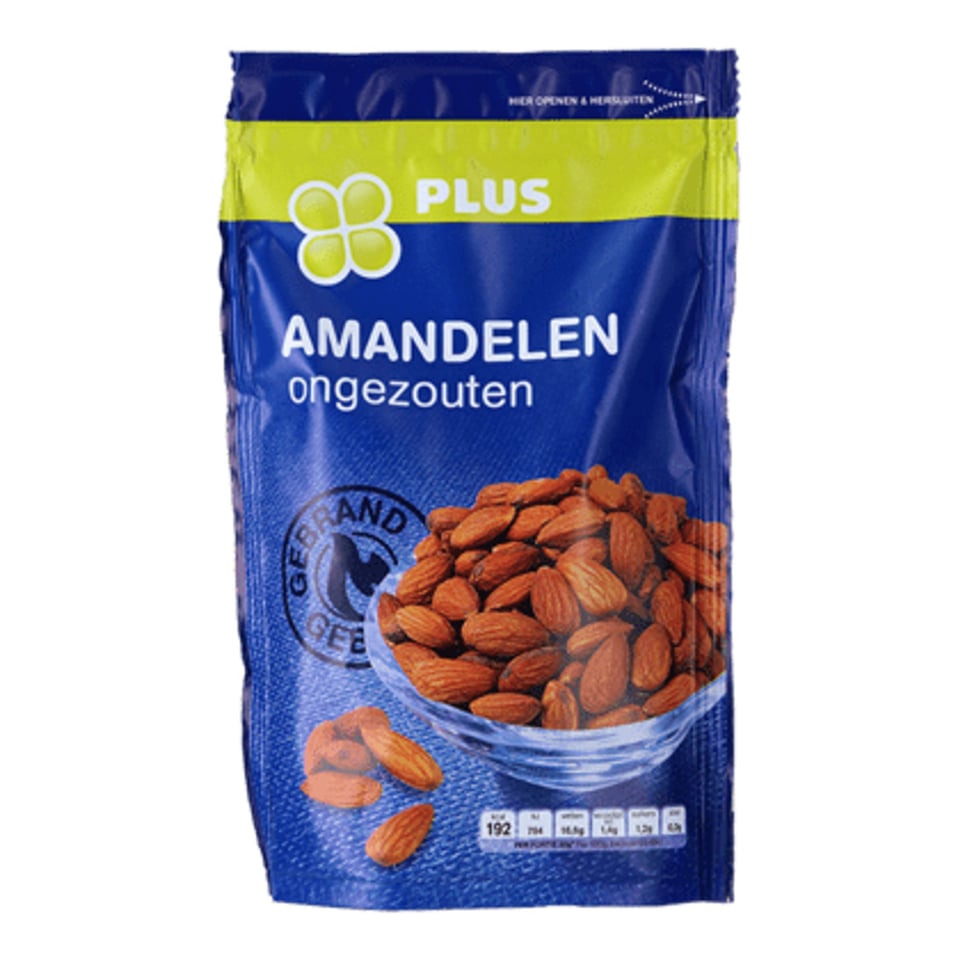 PLUS Amandelen Ongezouten