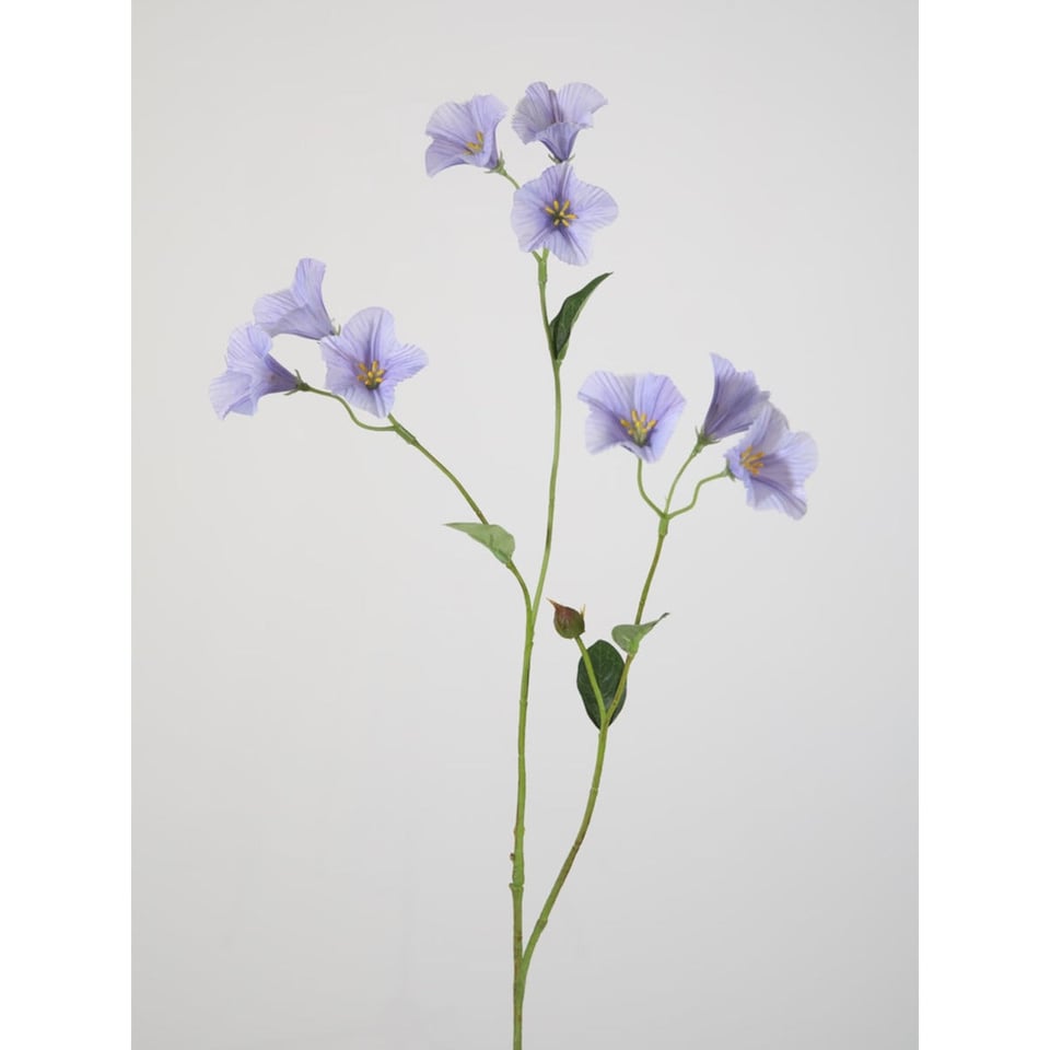 Kunstbloem Campanula Blauw 9 Bloemen 77cm