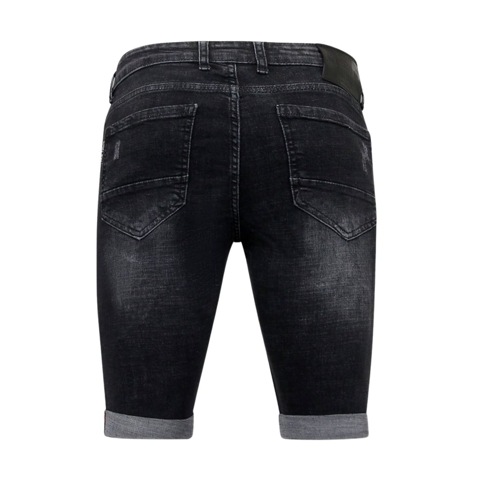 Exclusieve Slim Fit Korte Broek Heren - 1019 - Zwart