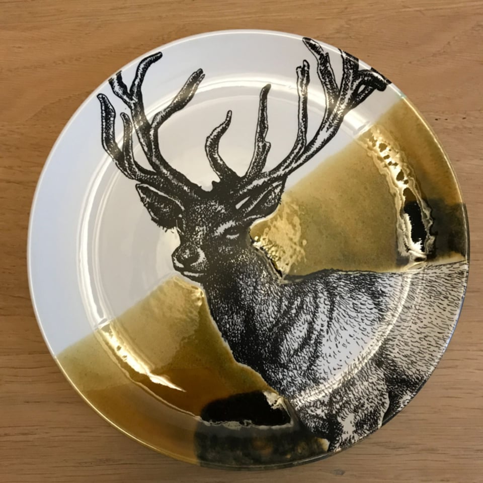 Hunting Servies Ontbijtbord 24 Cm Hert