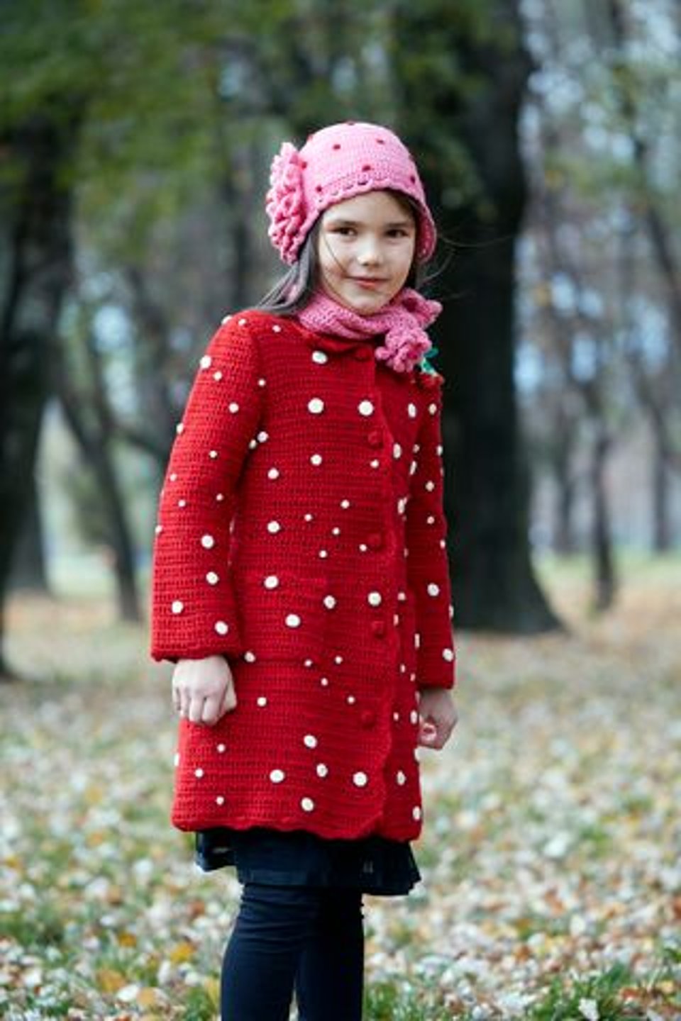 Dotted Coat Red