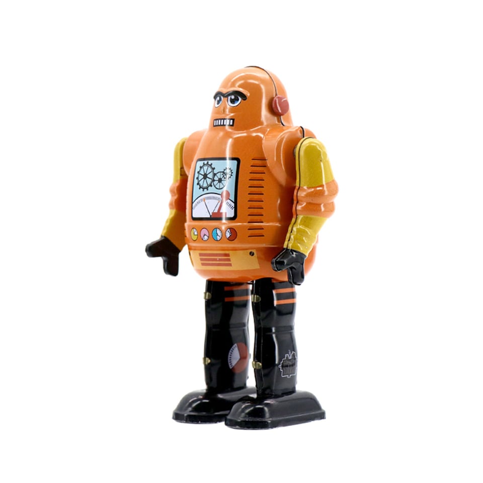 Mr & Mrs Tin Robot Mechanic Bot