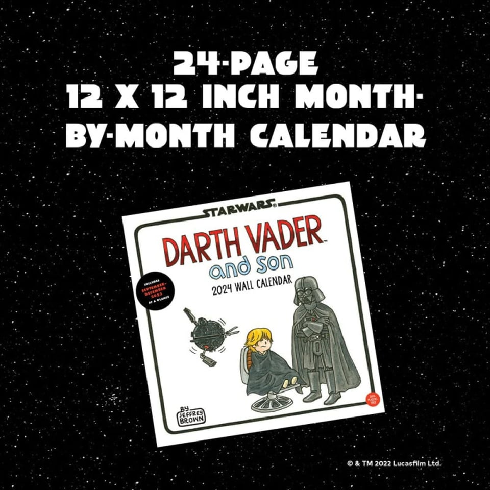 Star Wars Darth Vader and Son 2024 Wall Calendar