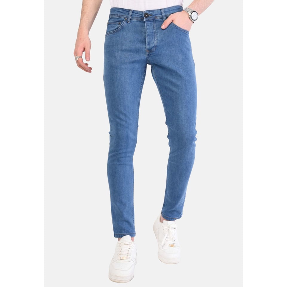 Heren Slim Fit Klassieke Spijkerbroek - DP/S-55 NW - Blauw