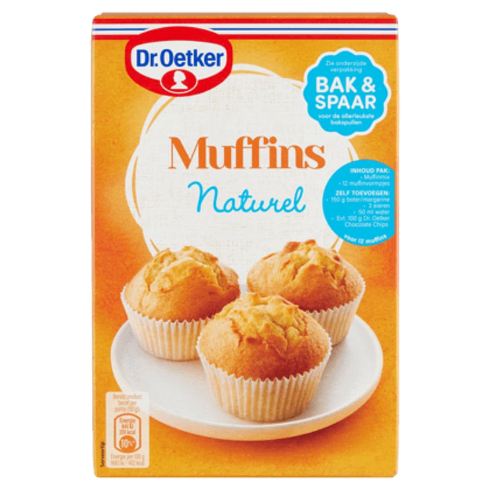 Dr. Oetker Mix Voor Muffins Naturel